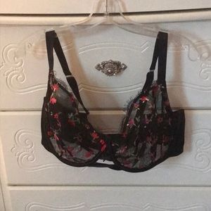 Lacy sheer bra